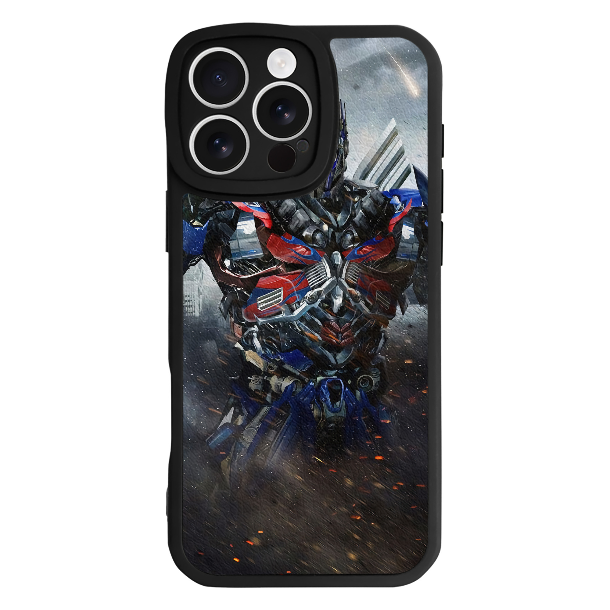 （画像用） Transformers トランスフォーマー 【iPhone 16シリーズ対応】シリコンスマホケース（レザー調） 材質：シリコン